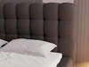 Polsterbett mit Bettkasten und Lattenrost 180x200 Twist Schwarz