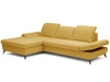 Ecksofa L-Form Links mit Schlaffunktion und Bettkasten Hannover Gelb