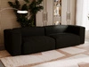 Sofa Moderne Cord Sofa für Wohnzimmer Landi Schwarz