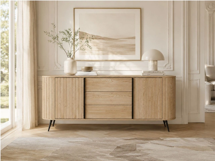 Schiebetüren-Kommode 200 cm Passione Eiche Cremona