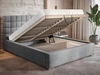 Polsterbett mit Bettkasten und Lattenrost 120x200 Terra Dunkelgrün