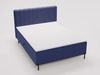 Boxspringbett mit Bettkasten 140x200 Primavera Dunkelblau