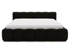 Polsterbett mit Bettkasten und Lattenrost 180x200 Cloud Low Schwarz
