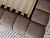 Polsterbett mit Bettkasten und Lattenrost 140x200 Italia Braun