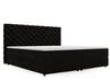 Boxspringbett mit Bettkasten 140x200 Bergamo Schwarz