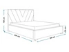 Polsterbett mit Bettkasten und Lattenrost 180x200 Tivoli Dunkelblau
