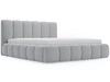 Polsterbett Ohne Bettkasten mit Lattenrost 140x200 Cloud Hellgrau