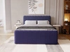 Boxspringbett mit Bettkasten 140x200 Osteno Dunkelblau