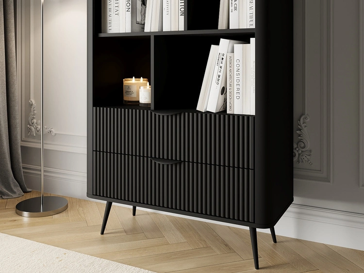 Regal mit Schubladen Latina Schwarz