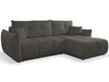 Ecksofa L-Form mit Schlaffunktion und Bettkasten Bene Schwarz