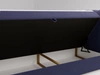 Boxspringbett mit Bettkasten 140x200 Osteno Dunkelblau
