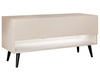 TV-Schrank 90 cm mit LED-Beleuchtung und schwarzen Beinen Aurelie Kaschmir matt