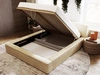 Polsterbett mit Bettkasten und Lattenrost 160x200 Lago Beige