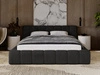 Polsterbett mit Bettkasten und Lattenrost 180x200 Ibiza Schwarz