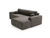 Ecksofa L-Form mit Schlaffunktion und Bettkasten Savana Rechts Grau