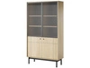Vitrinenschrank Julio Linea Eiche