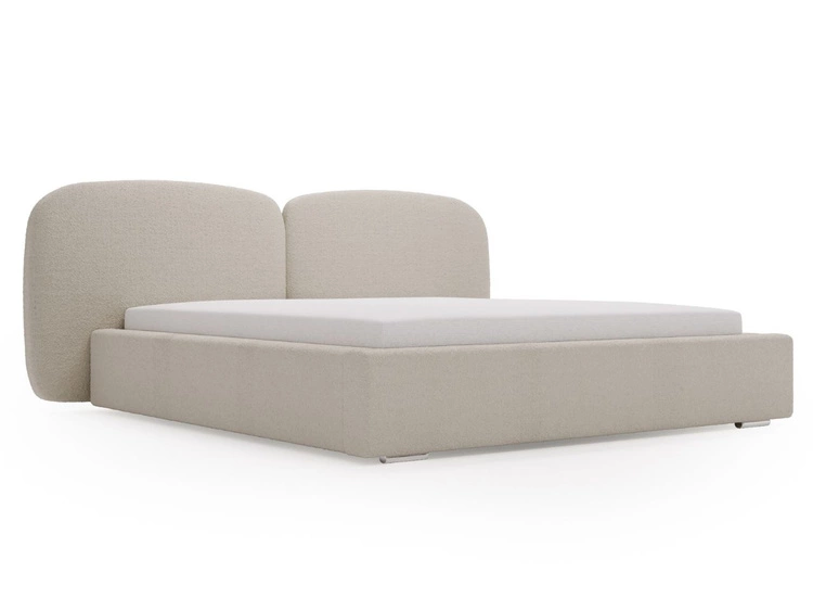 Polsterbett mit Bettkasten und Lattenrost 200x200 Palermo Beige