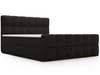 Boxspringbett mit Bettkasten 140x200 Bouclé-Stoff Alicante Schwarz