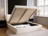Polsterbett mit Bettkasten und Lattenrost 120x200 Monaco Creme