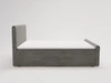 Boxspringbett mit Bettkasten 120x200 Lunaris Dunkelgrau