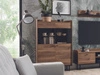 Vitrinenschrank 90 cm Vasa Braun
