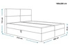 Boxspringbett mit Bettkasten 180x200 Hera Grau