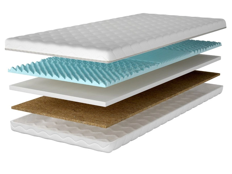 Schaumstoffmatratze mit profilierter Schaumlage und Kokosmatte Sena 180x200
