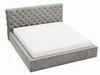Polsterbett mit Bettkasten und Lattenrost 140x200 Apollo Grau