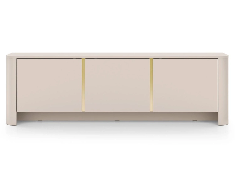 Fernsehschrank mit goldener Zierleiste für das Wohnzimmer Brillo Kaschmir