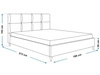 Polsterbett mit Lattenrost 180x200 Luxe Grau