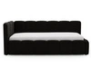 Jugendbett Einzelbett mit Bettkasten und Lattenrost 90x200 Cloud One Schwarz