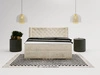 Boxspringbett mit Bettkasten 180x200 Lion Creme