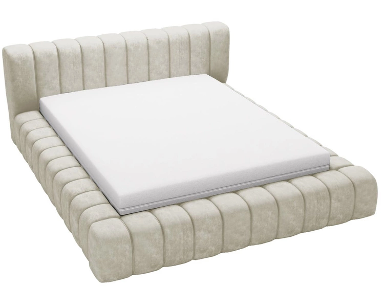 Polsterbett mit Bettkasten und Lattenrost 180x200 Italia Beige