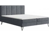 Boxspringbett mit Bettkasten 140x200 Vendi grau