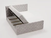 Boxspringbett mit Bettkasten 120x200 Lunaris Hellgrau