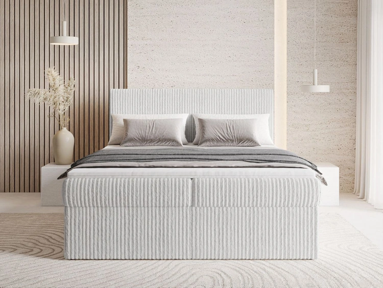 Boxspringbett mit Bettkasten 140X200 Brisa Grau