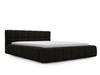Polsterbett mit Bettkasten und Lattenrost 180x200 Alicante Boucle Schwarz