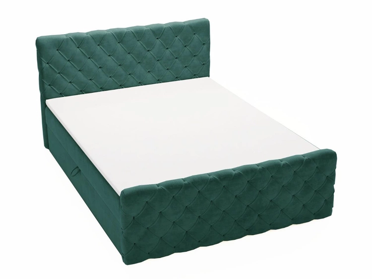 Boxspringbett mit Bettkasten 180x200 Lunaris Grün