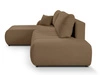 Ecksofa mit Schlaffunktion und Bettkasten Links Adoro Braun