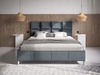 Polsterbett mit Lattenrost 180x200 Luxe Dunkelgrau