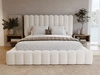 Polsterbett mit Bettkasten und Lattenrost 160x200 Rotto Creme