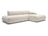 Ecksofa L-Form mit Schlaffunktion und Bettkasten Lisso Rechts Beige