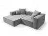 Ecksofa L Links Vellaro Grau