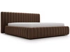 Polsterbett mit Bettkasten und Lattenrost 120x200 Bliss Braun