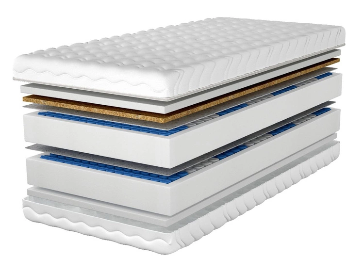 Taschenfederkernmatratze mit Kokosmatte und Polyurethanschaum Cavani 180x200