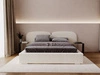 Polsterbett mit Bettkasten und Lattenrost 200x200 Palermo Creme