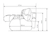 Ecksofa mit Schlaffunktion und Bettkasten Links Milet Creme