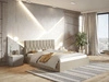 Polsterbett mit Bettkasten und Lattenrost 140x200 Gaja Beige