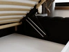 Polsterbett mit Bettkasten und Lattenrost 200x200 Bliss Schwarz