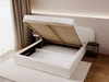 Polsterbett mit Bettkasten und Lattenrost 140x200 Palermo Creme